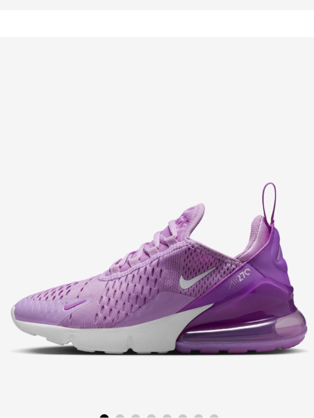 Nike Air Max 270 Kids Purple Athletic Sneakers, Size 9C. - Picture 5 of 15